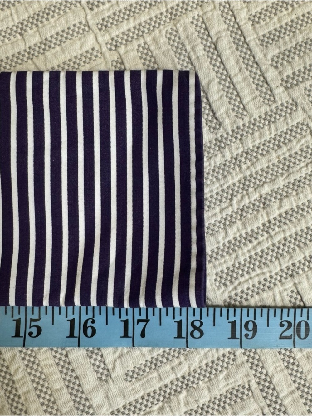 Lauren Ralph Lauren Purple & White Striped Button Down – Size Large - Picture 9 of 10
